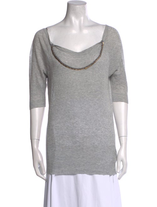 Sharon Wauchob Cowl Neck Three-Quarter Sleeve T-Shirt