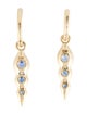 Shawn Warren 14K Sapphire Drop Earrings