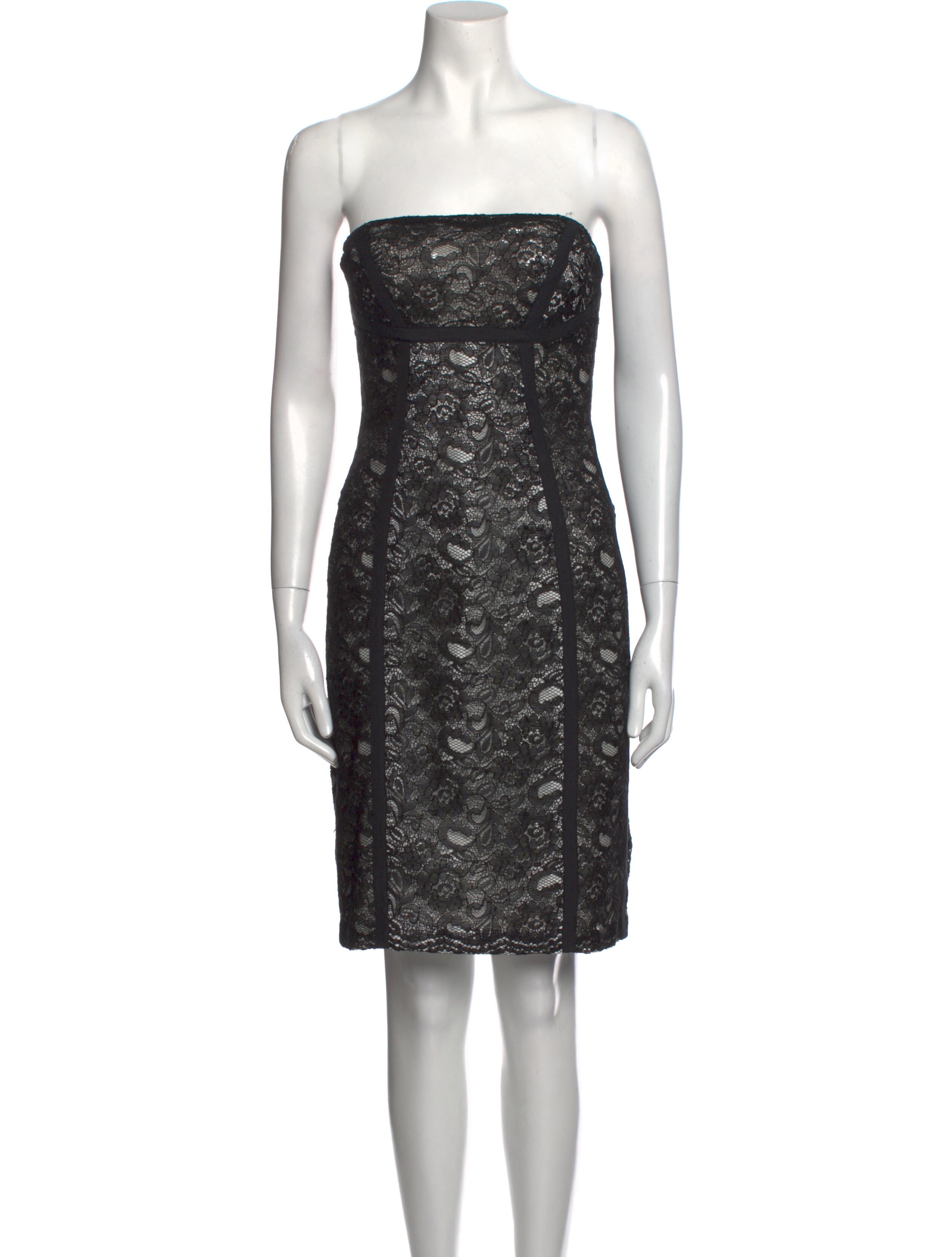 Angel Sanchez Lace Mini Dress