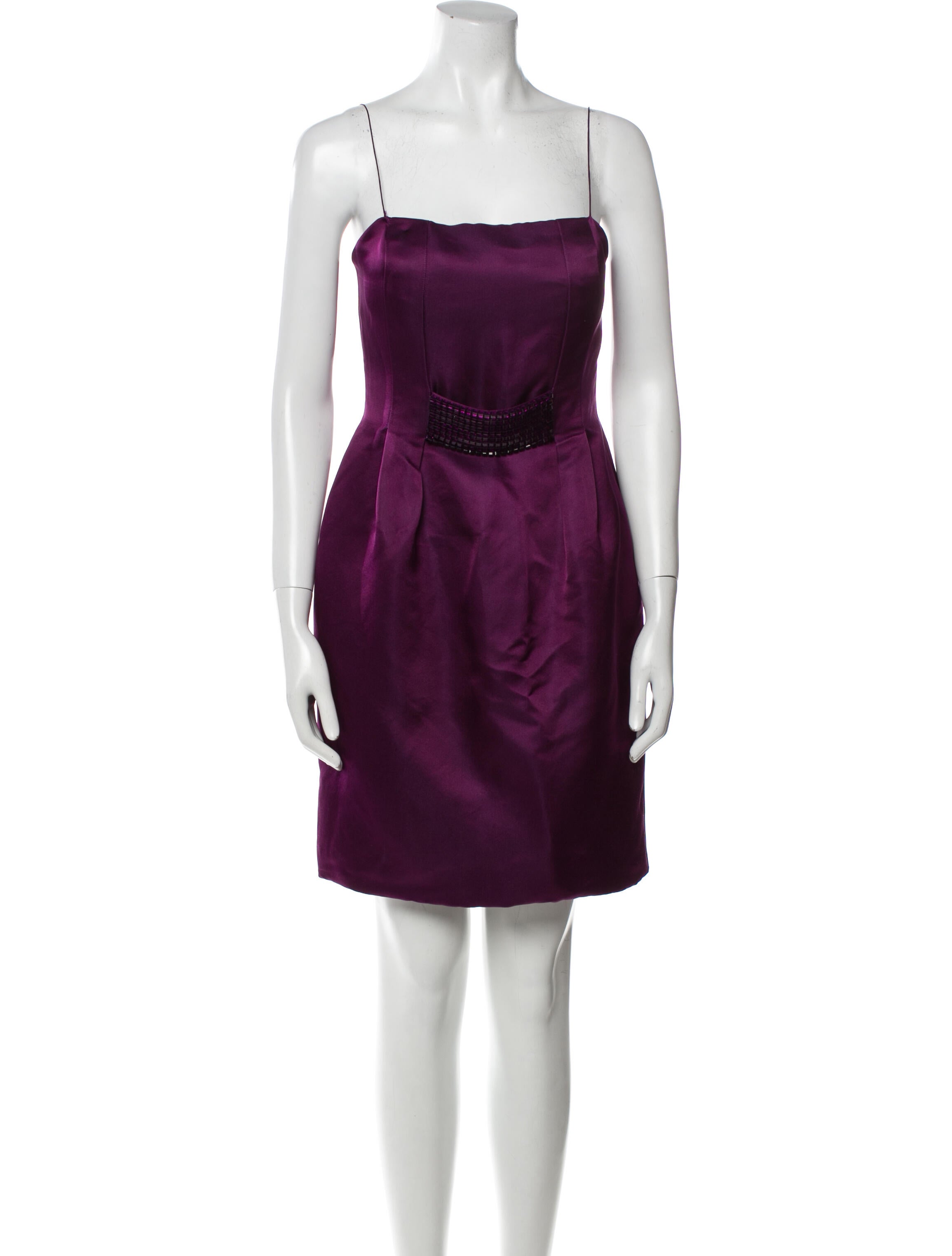 Angel Sanchez Silk Mini Dress