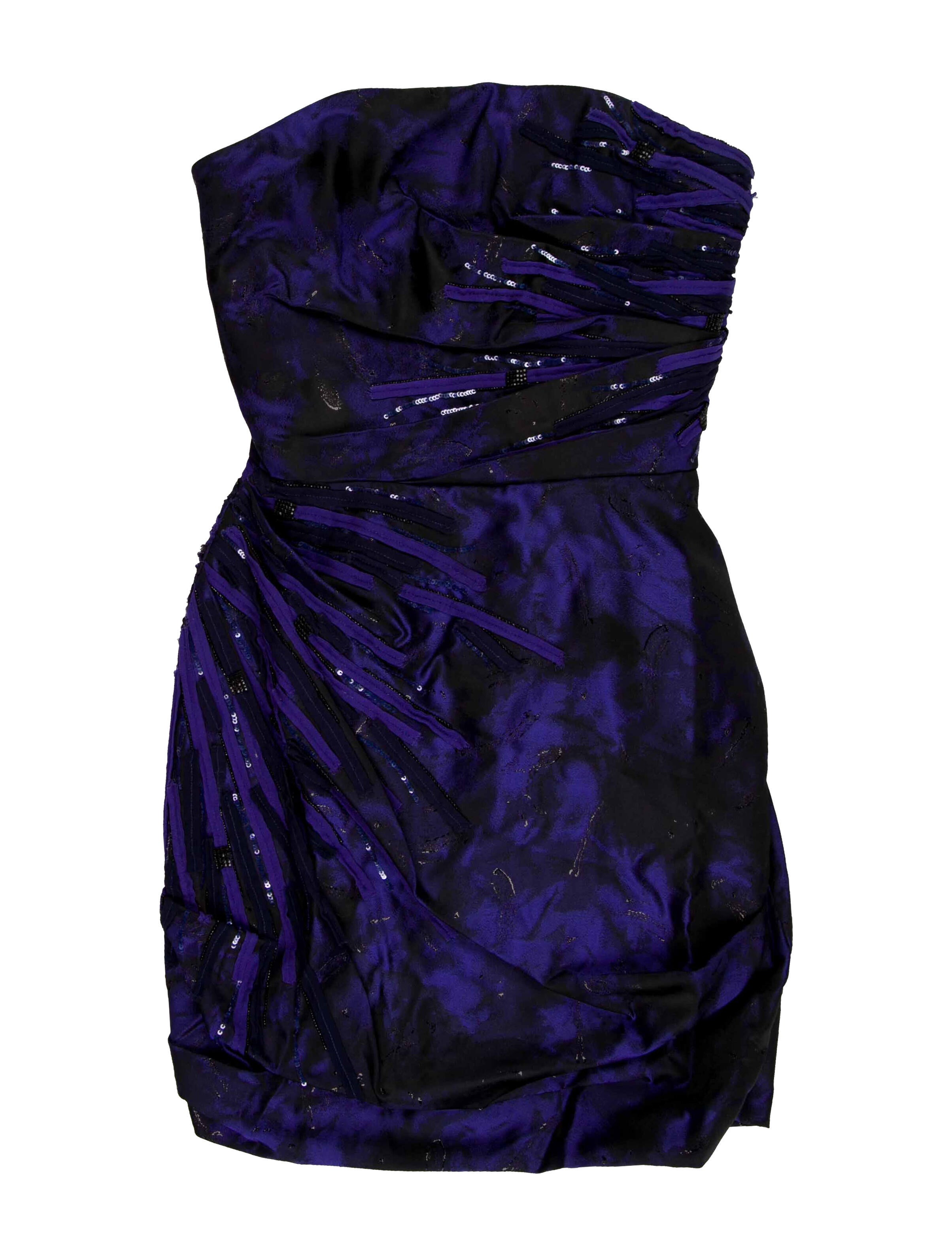 Angel Sanchez Strapless Mini Dress