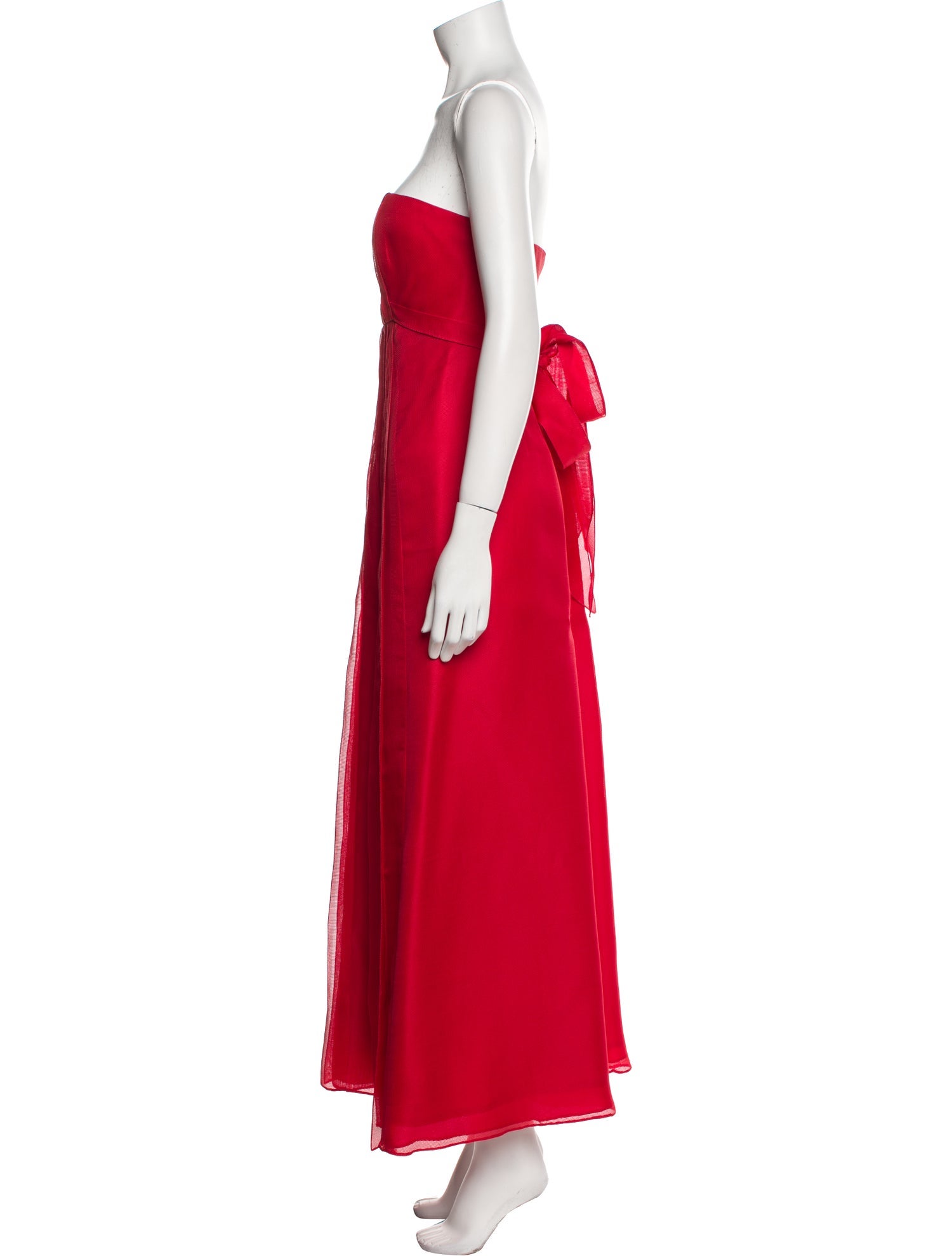 Angel Sanchez Silk Midi Length Dress
