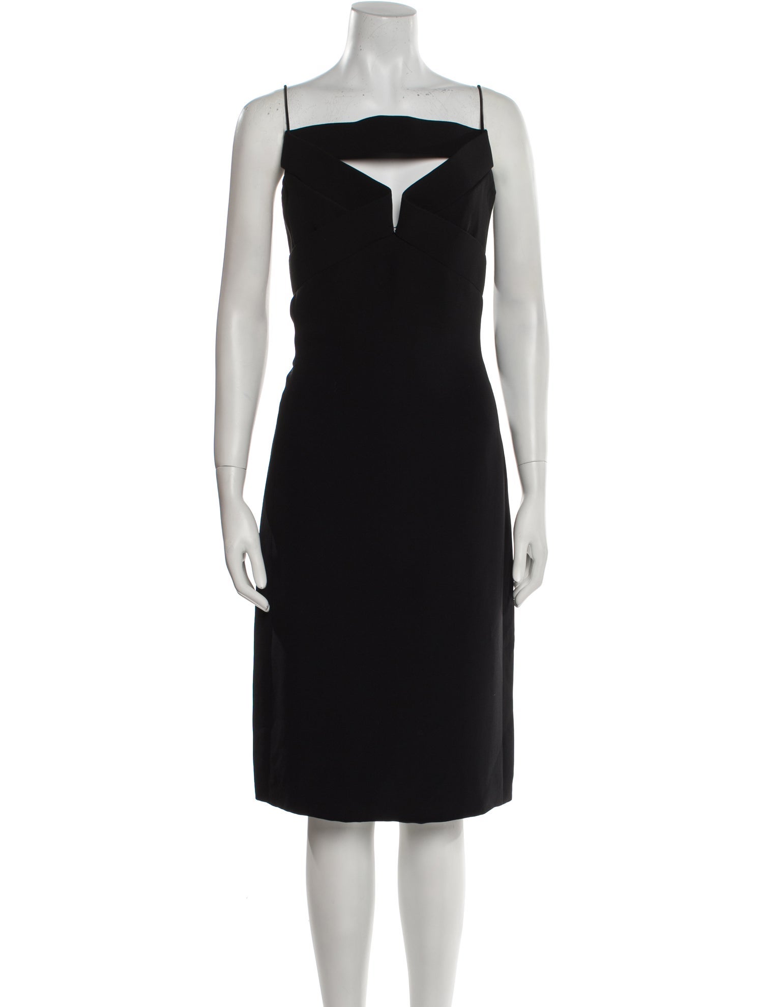 Angel Sanchez Silk Knee-Length Dress
