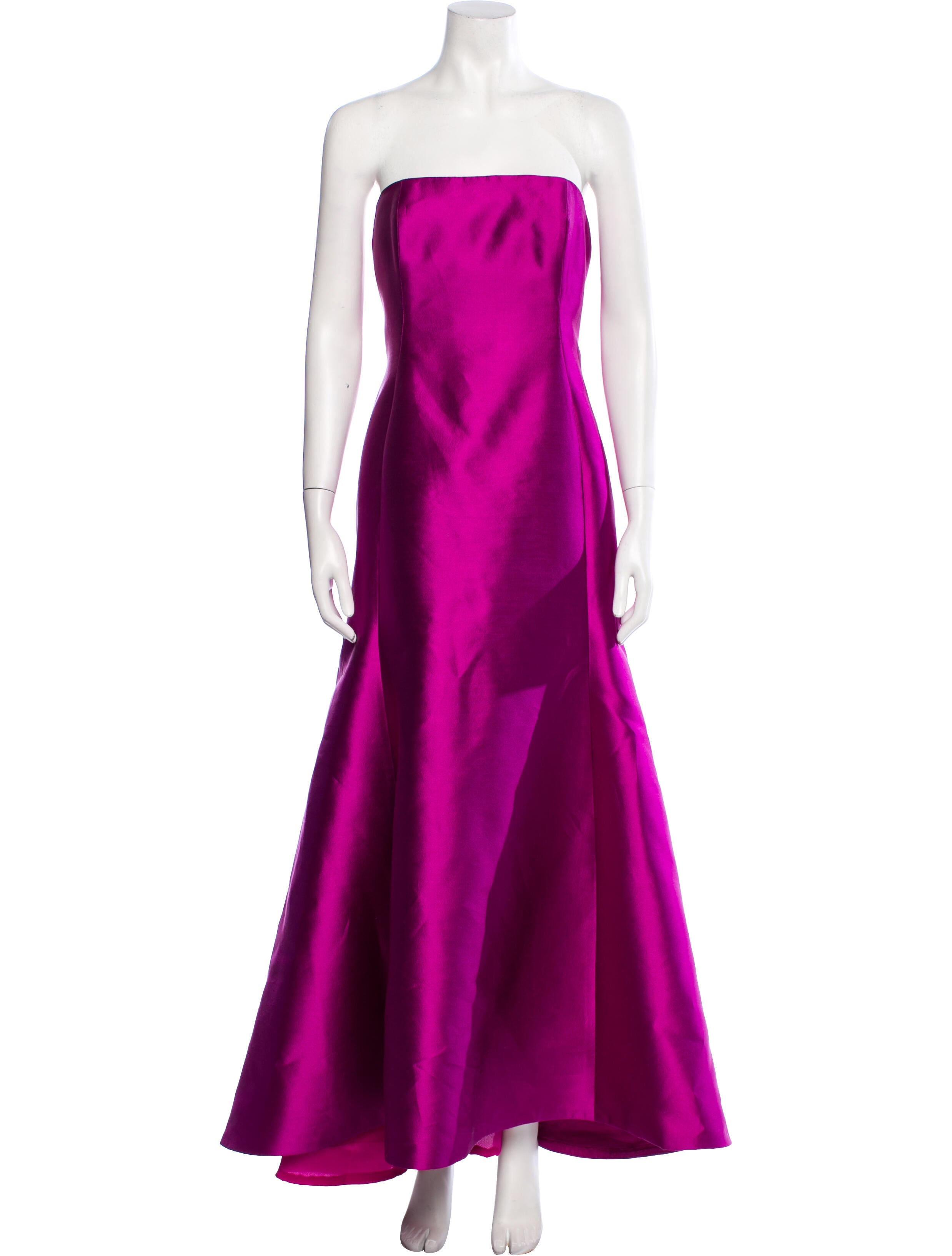 Angel Sanchez Silk Midi Length Dress