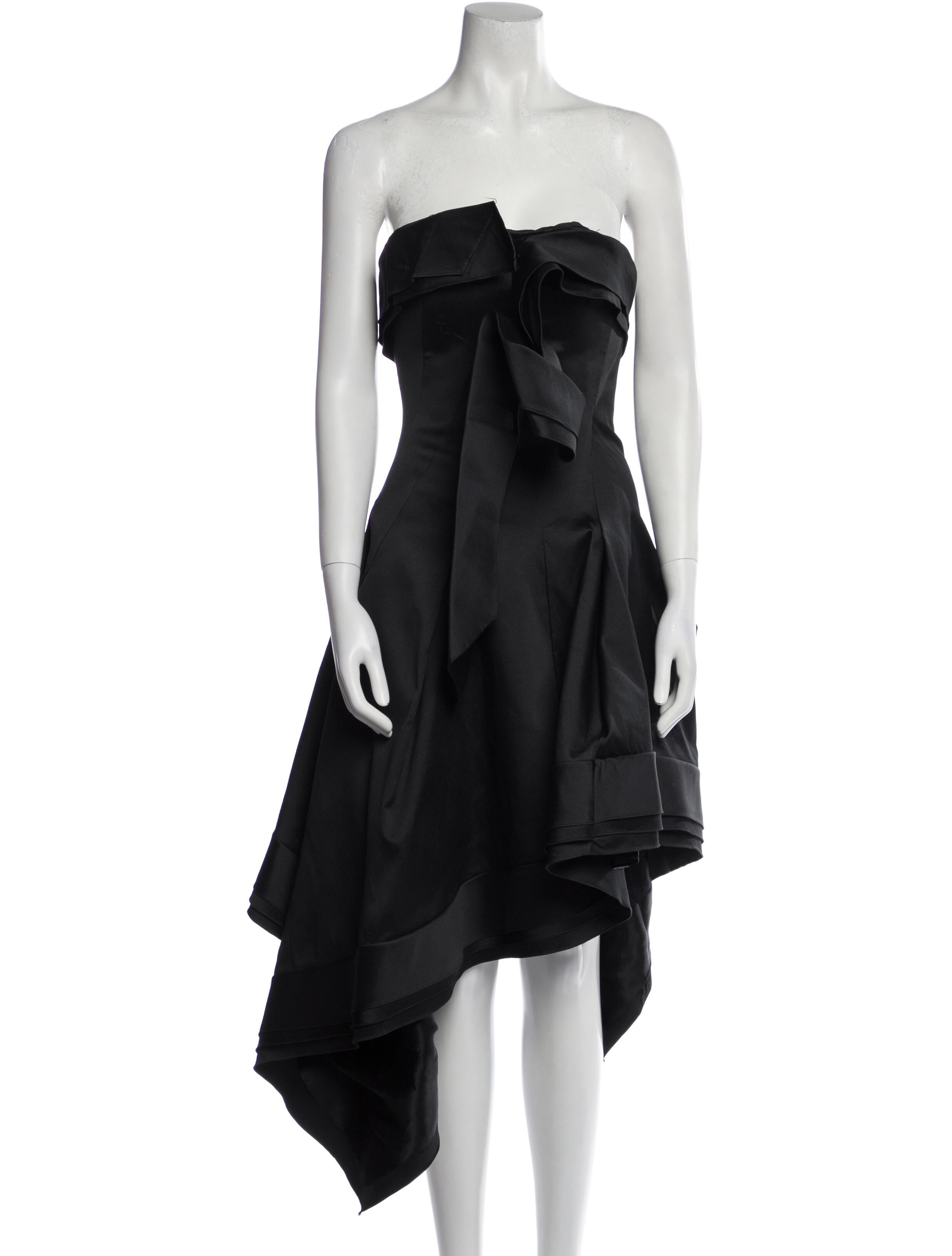 Angel Sanchez Silk Midi Length Dress