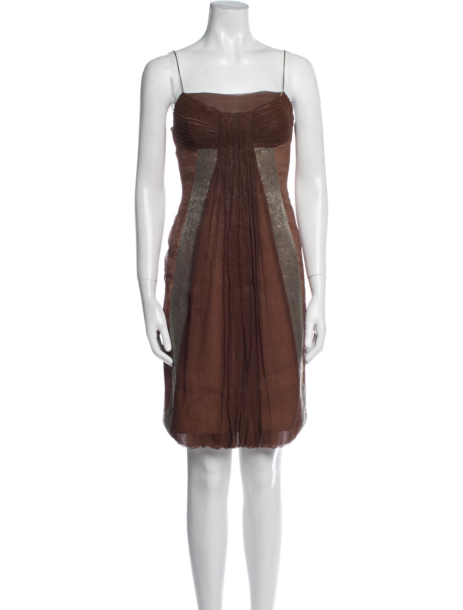 Angel Sanchez Silk Mini Dress