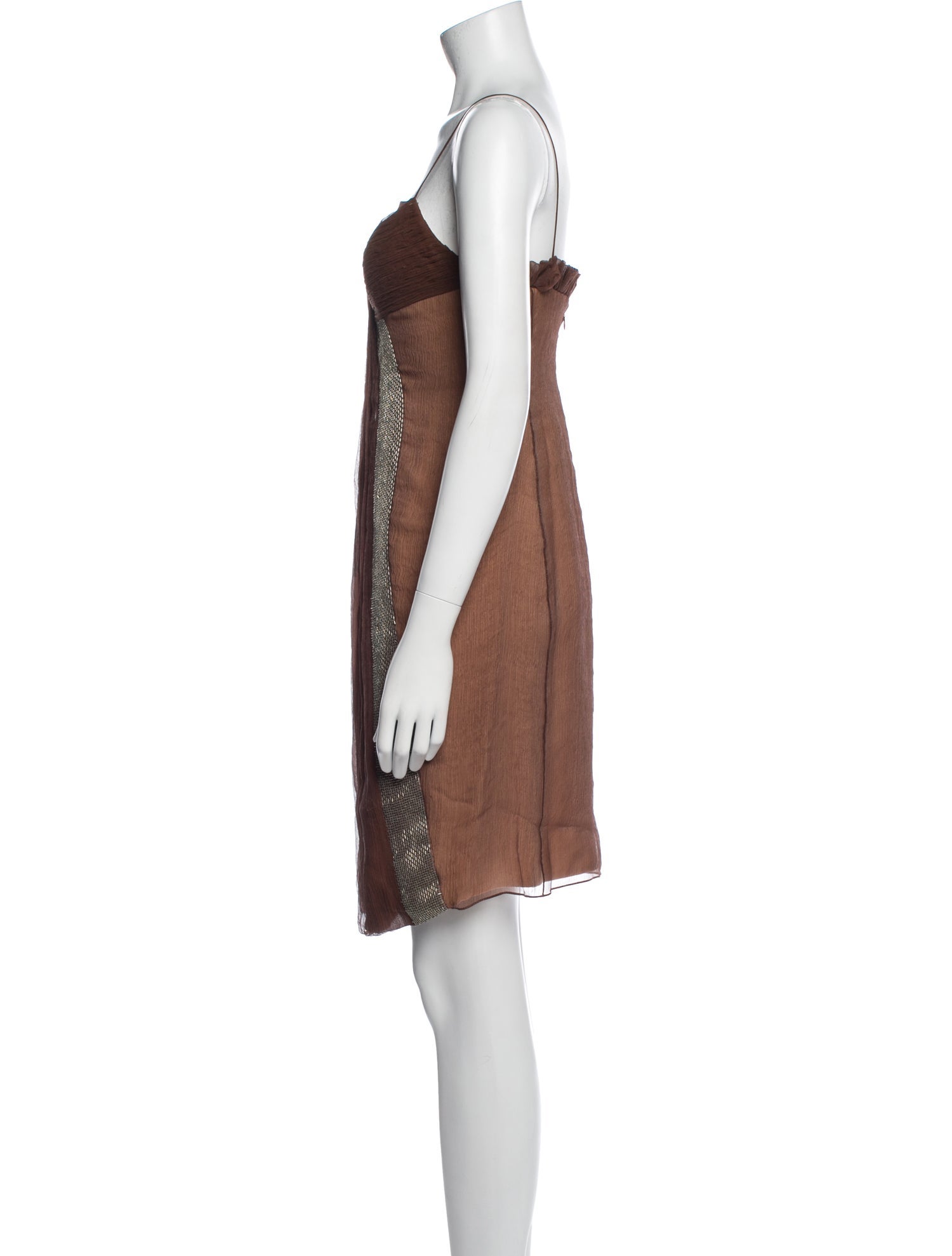 Angel Sanchez Silk Mini Dress