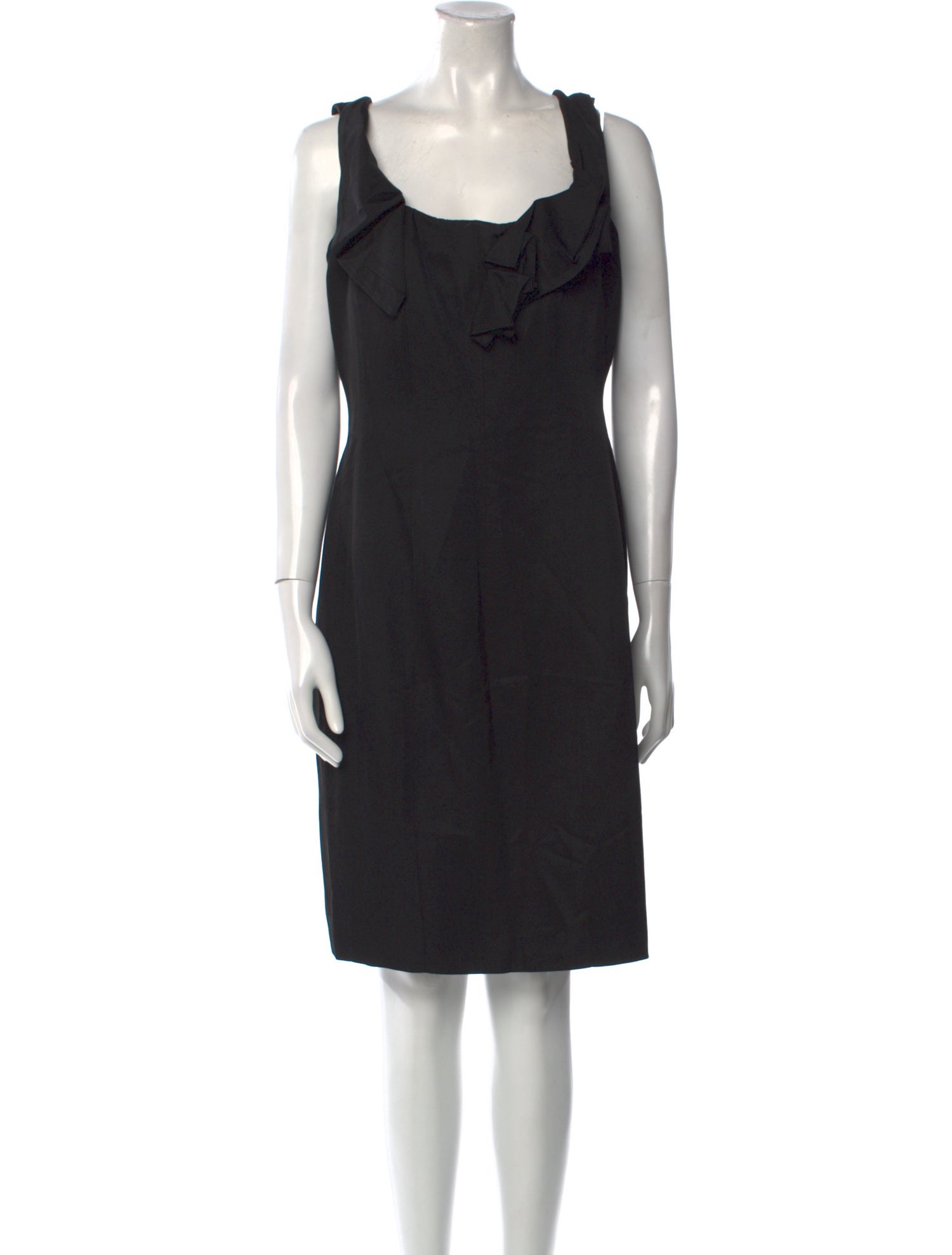 Angel Sanchez Silk Knee-Length Dress