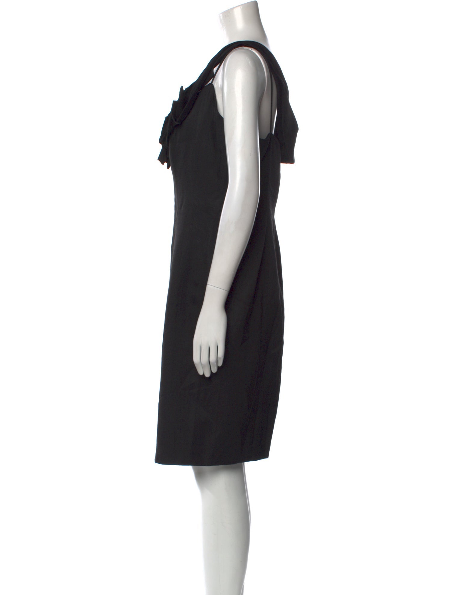 Angel Sanchez Silk Knee-Length Dress