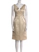 Angel Sanchez Silk Knee-Length Dress
