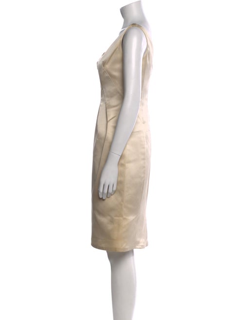 Angel Sanchez Silk Knee-Length Dress