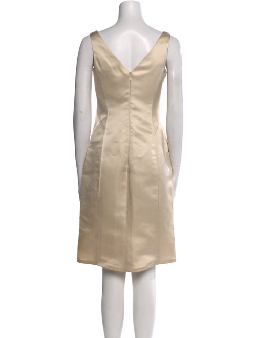 Angel Sanchez Silk Knee-Length Dress
