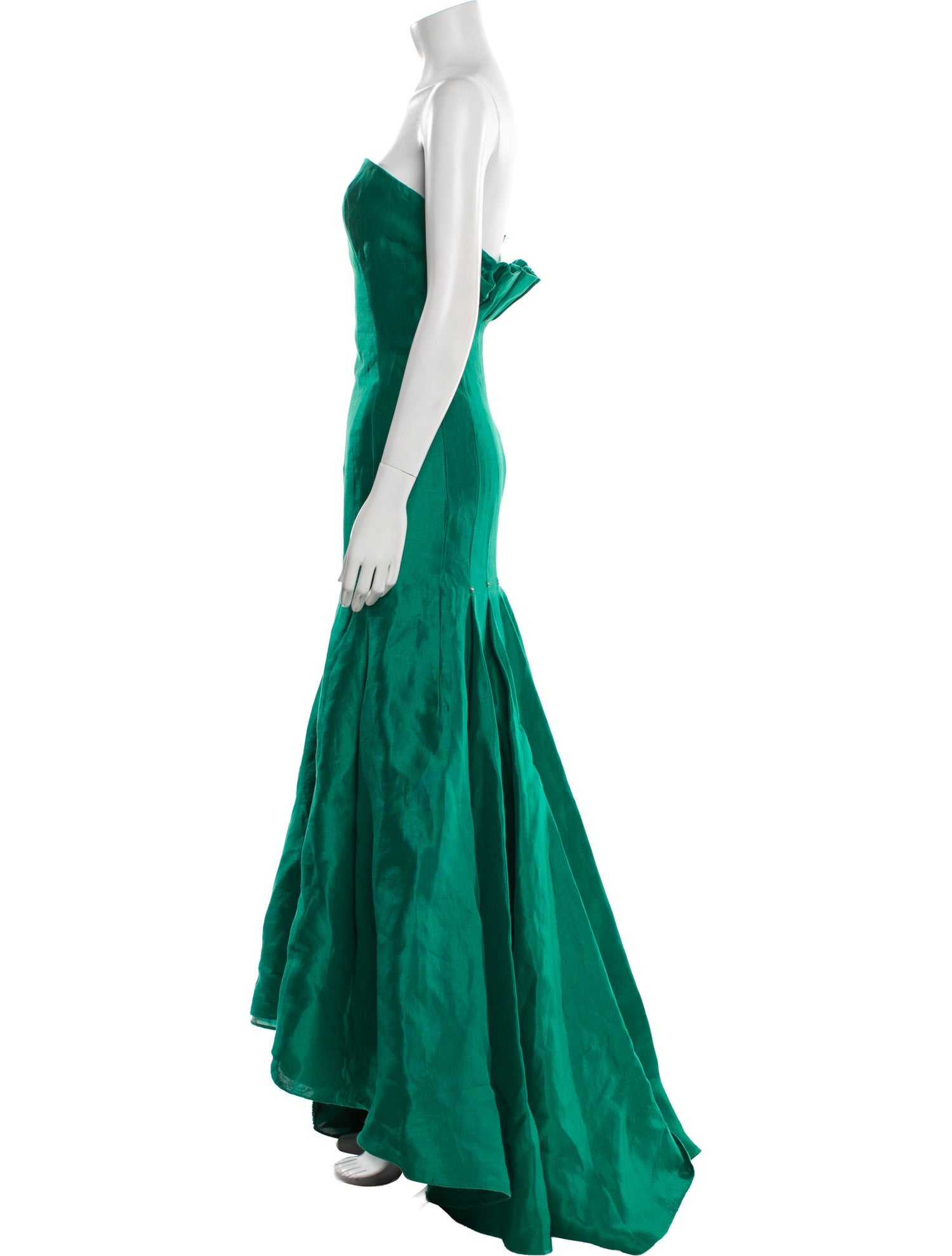 Angel Sanchez Silk Long Dress