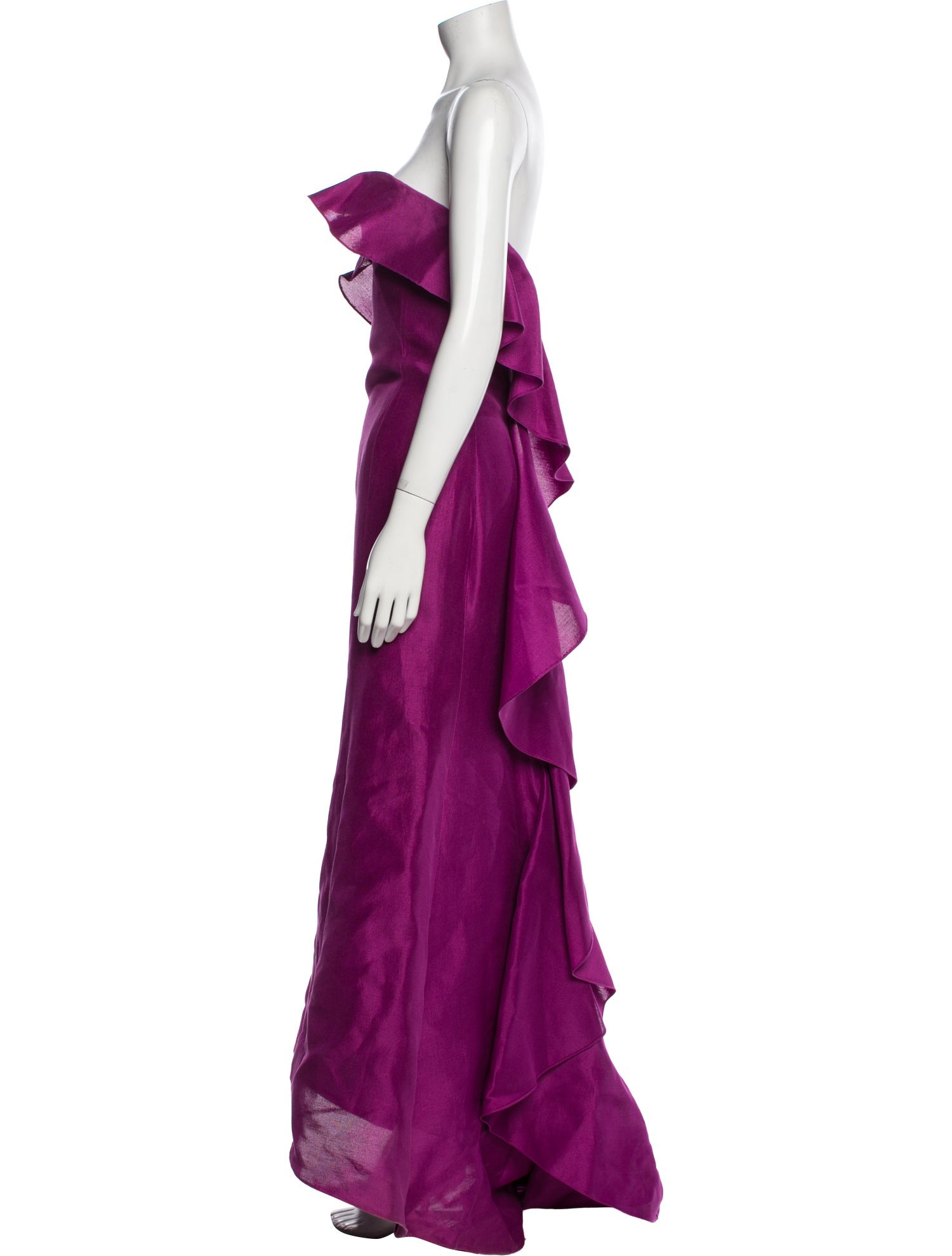 Angel Sanchez Strapless Long Dress
