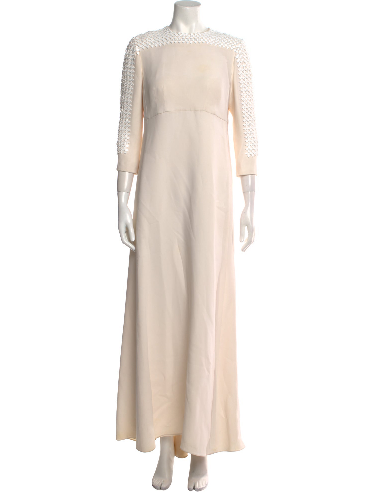 Angel Sanchez Silk Long Dress