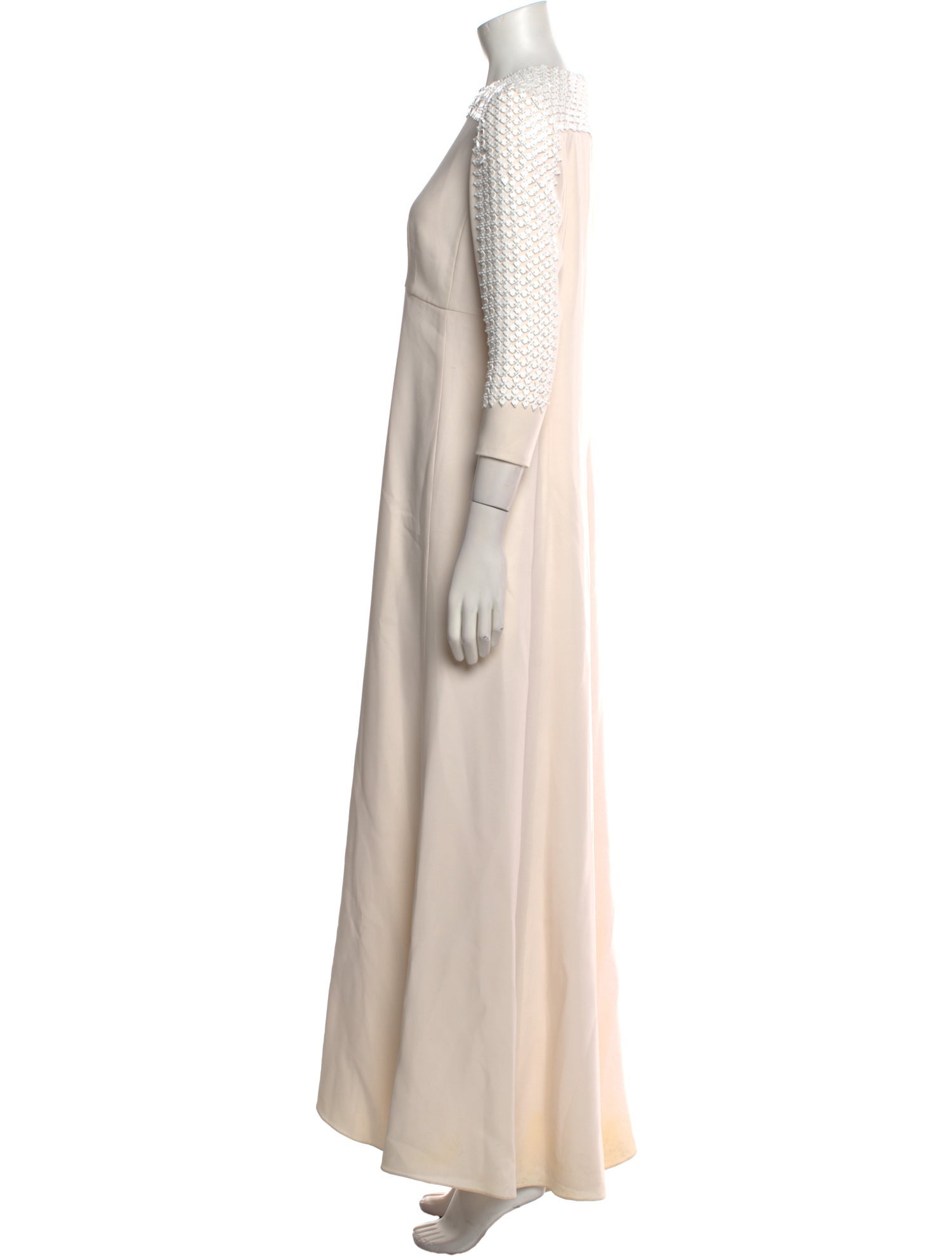 Angel Sanchez Silk Long Dress