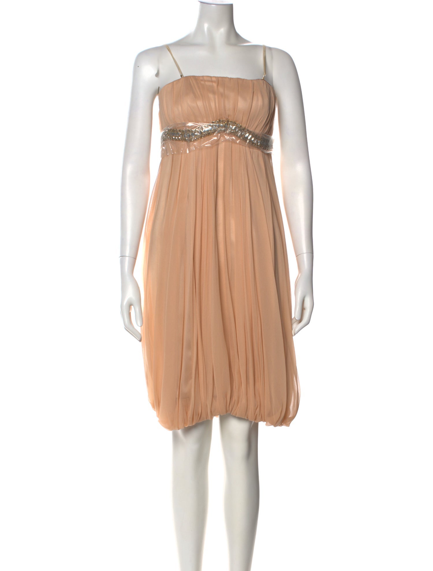 Angel Sanchez Silk Knee-Length Dress