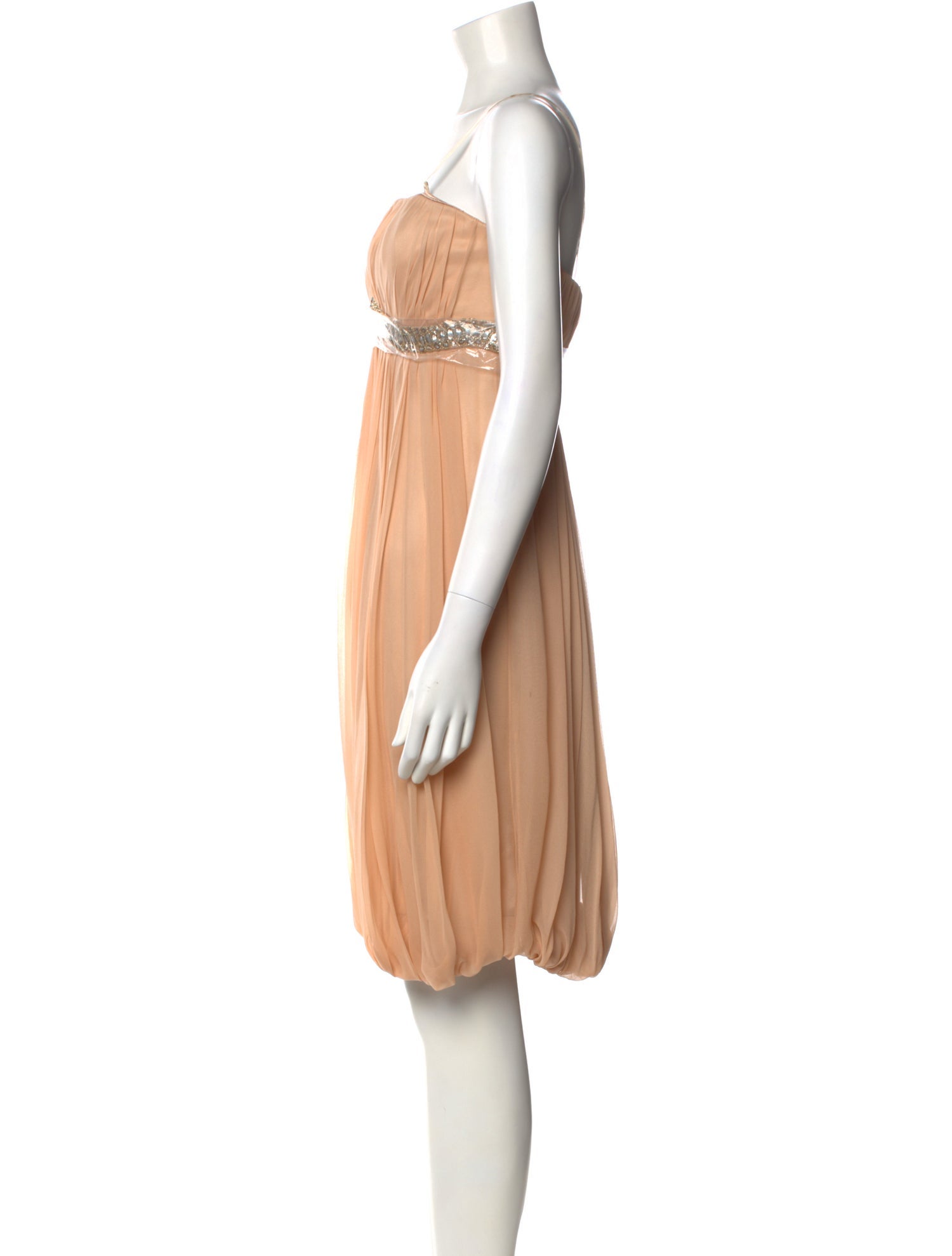 Angel Sanchez Silk Knee-Length Dress