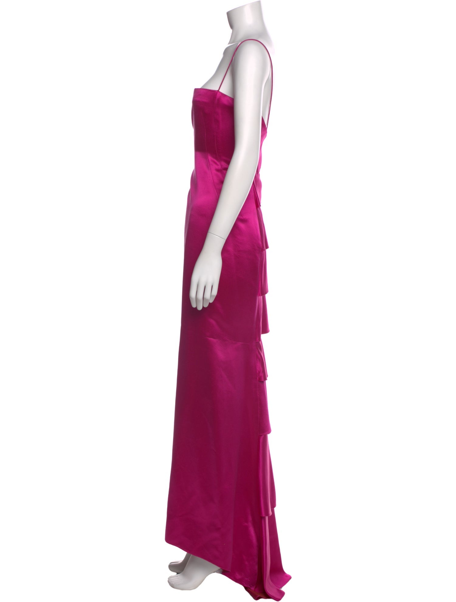 Angel Sanchez Silk Long Dress
