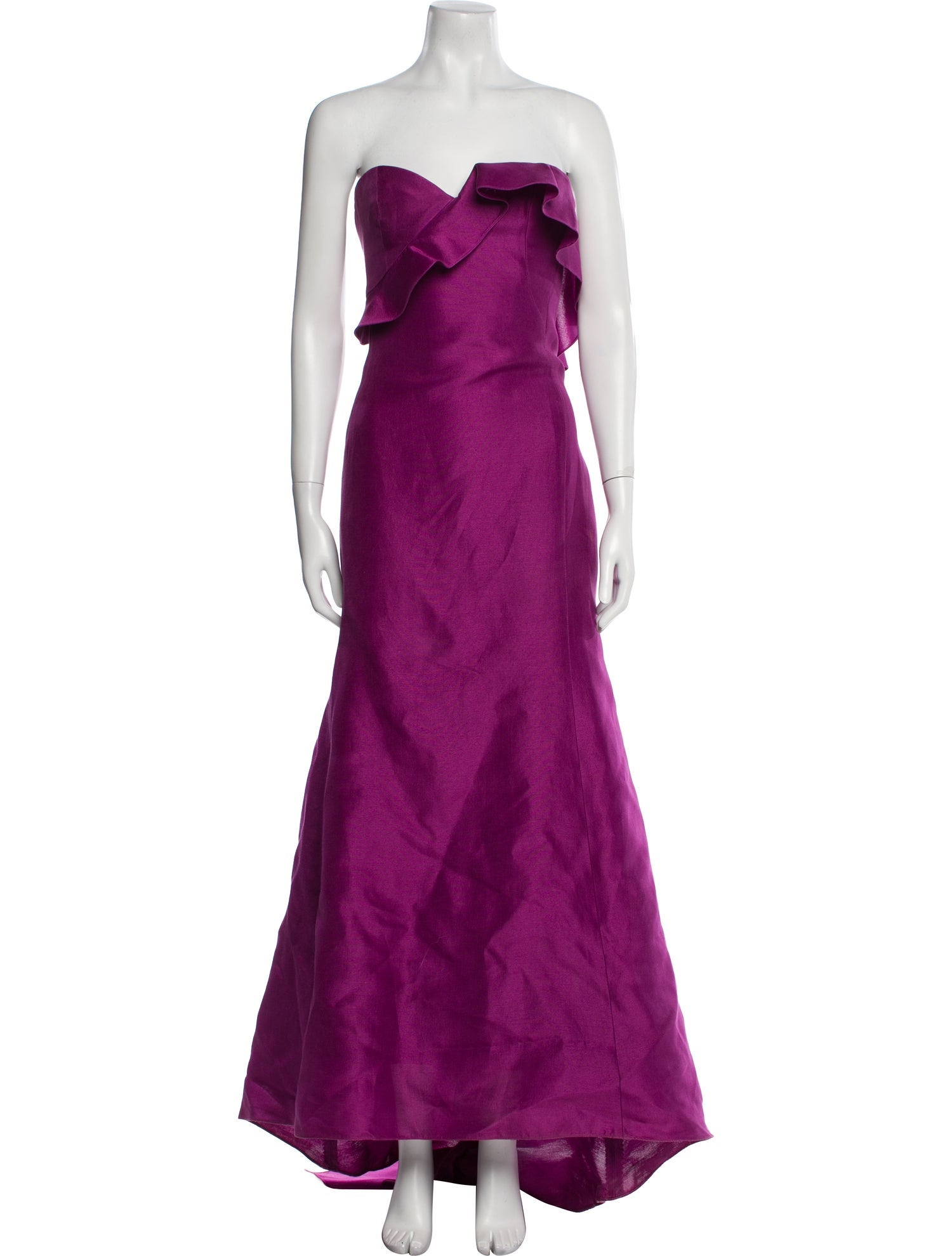 Angel Sanchez Strapless Long Dress