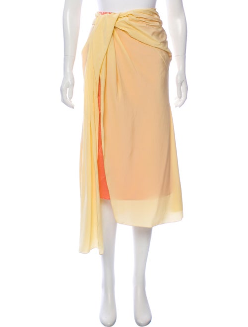 Sies Marjan Wrap Maxi Skirt Yellow