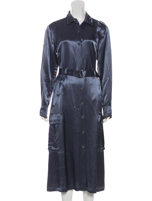 Sies Marjan Long Sleeve Satin Dress w/ Tags Grey
