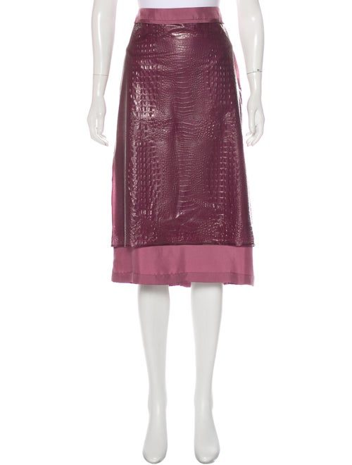 Sies Marjan Textured Midi Skirt w/ Tags Purple