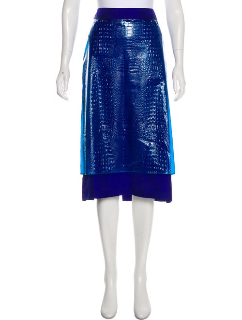 Sies Marjan Textured Midi Skirt w/ Tags Blue