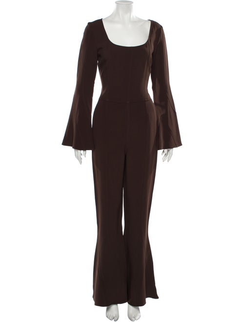 Sies Marjan Scoop Neck Jumpsuit Brown