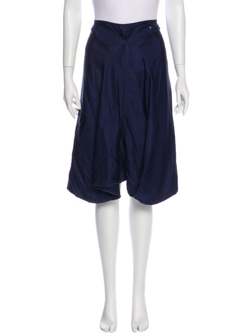 Sies Marjan Silk Knee-Length Skirt Blue
