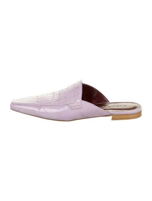 Sies Marjan Embossed Patent Leather Mules