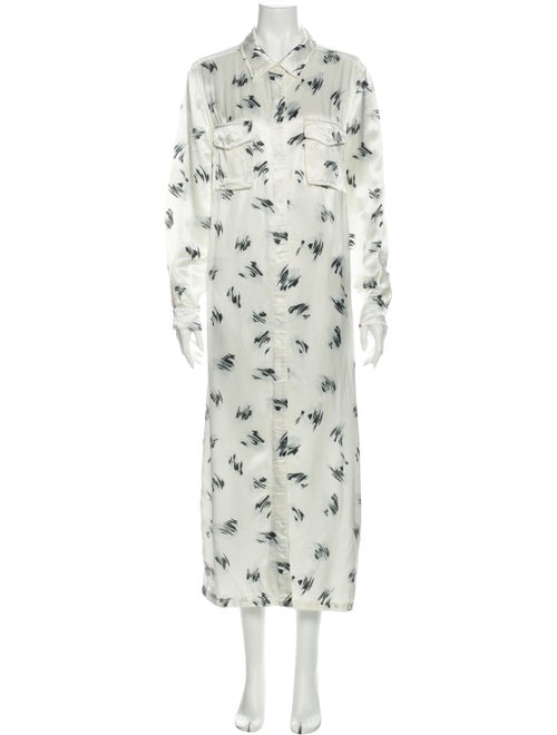 Sies Marjan Floral Print Long Dress White
