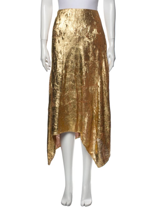 Sies Marjan Midi Length Skirt Gold
