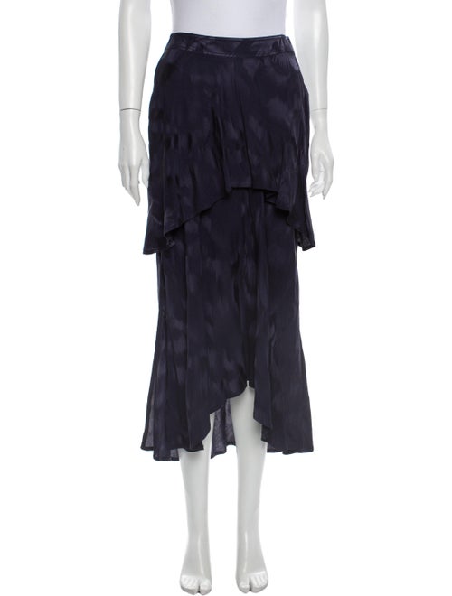 Sies Marjan Printed Midi Length Skirt Blue