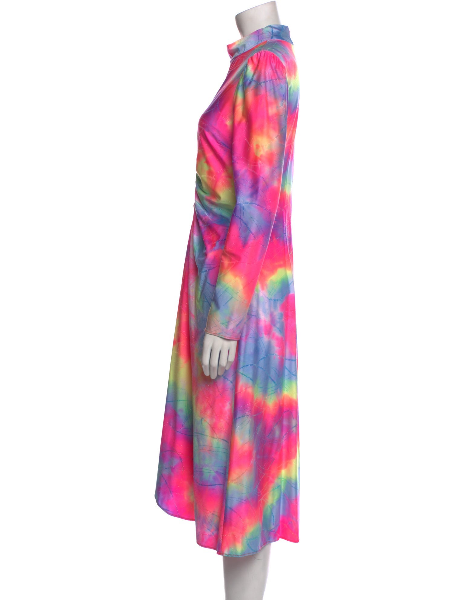 Sies Marjan Tie-Dye Print Midi Length Dress