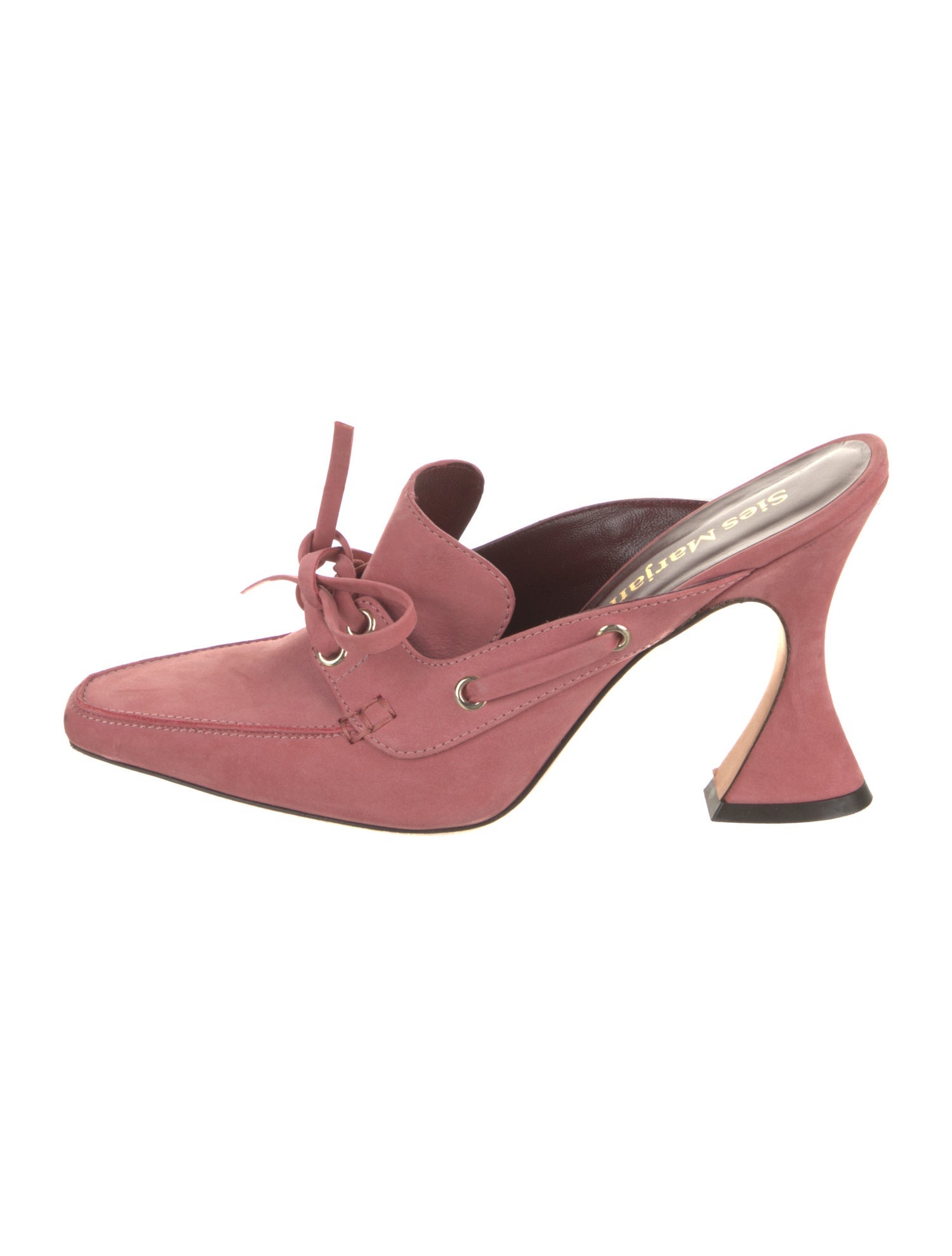 Sies Marjan Suede Eyelet Trim Mules