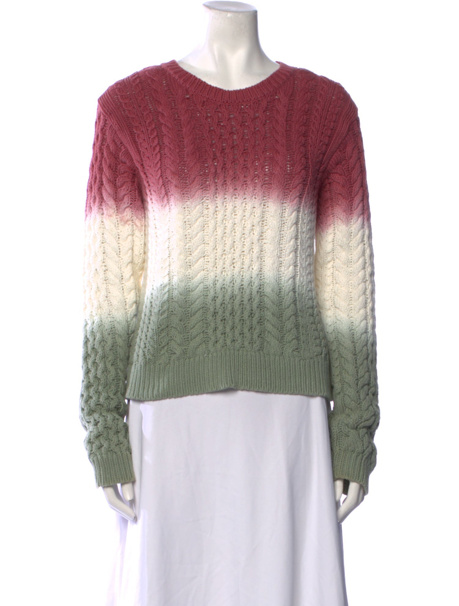 Sies Marjan Colorblock Pattern Scoop Neck Sweater