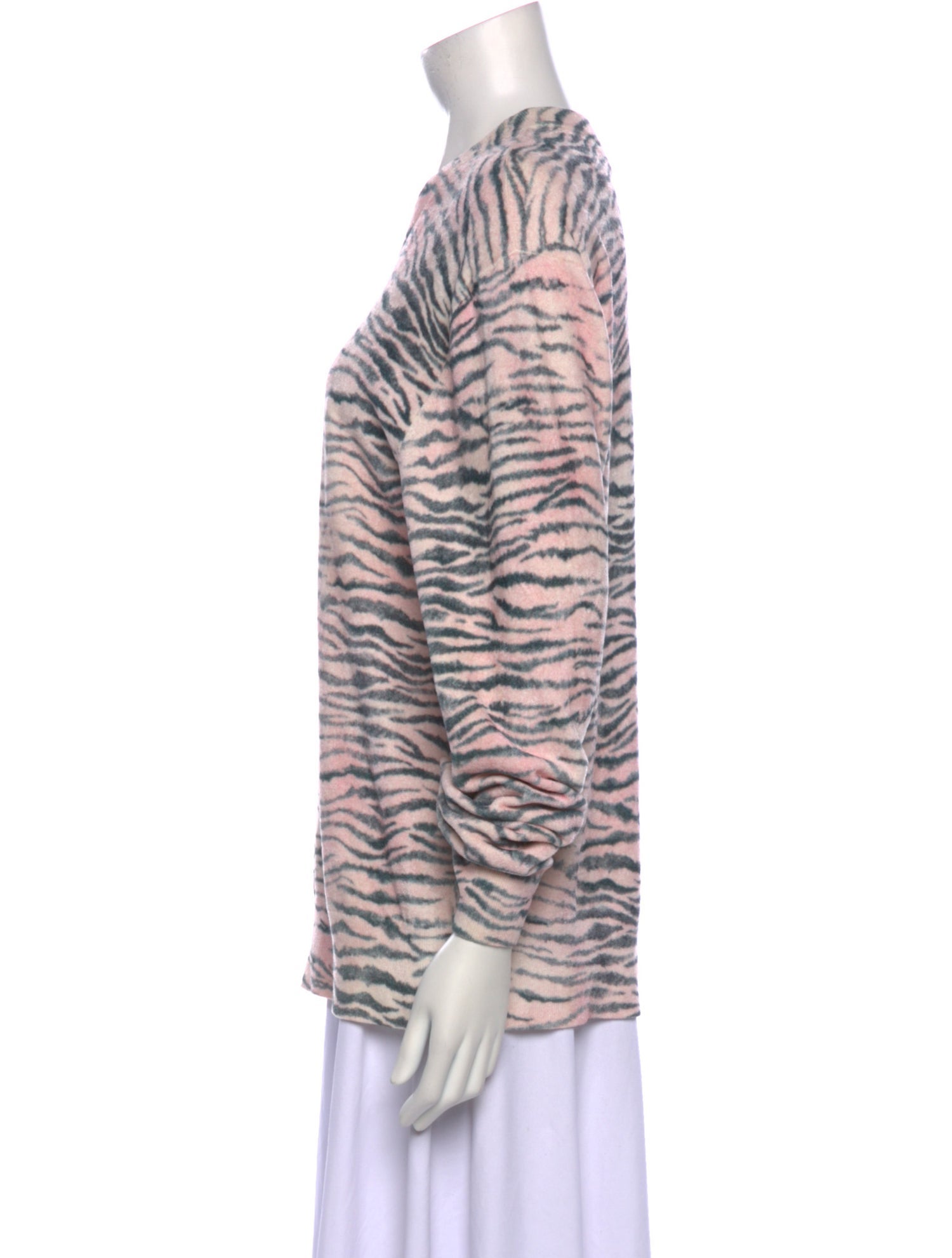 Sies Marjan Animal Print Scoop Neck Sweatshirt