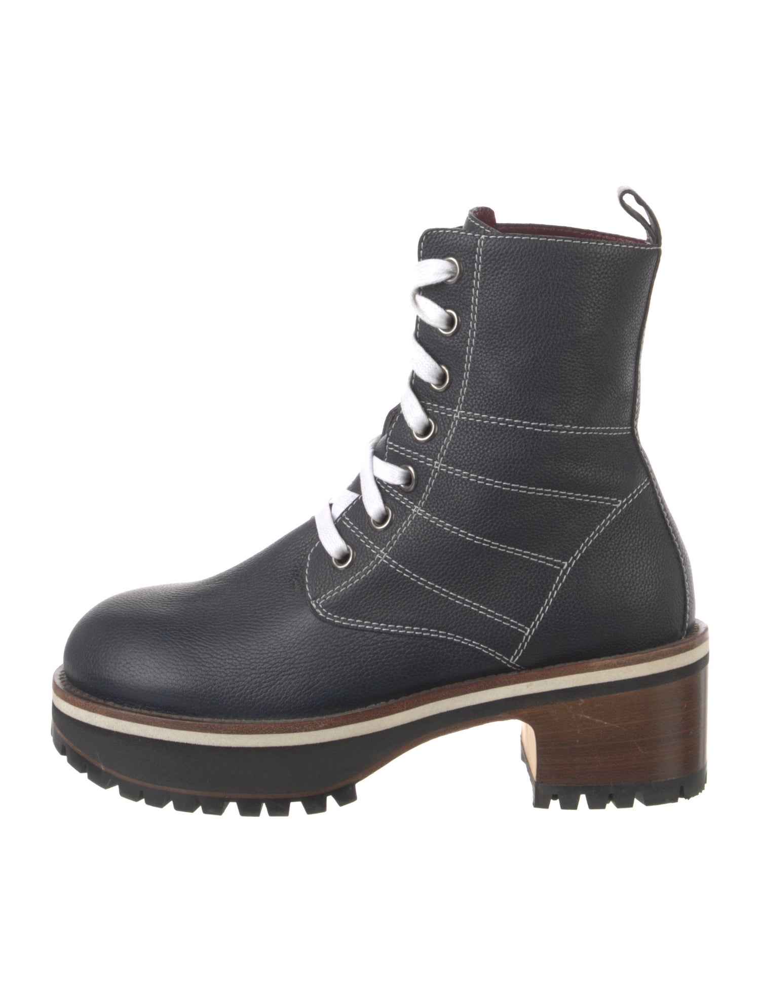 Sies Marjan Leather Combat Boots
