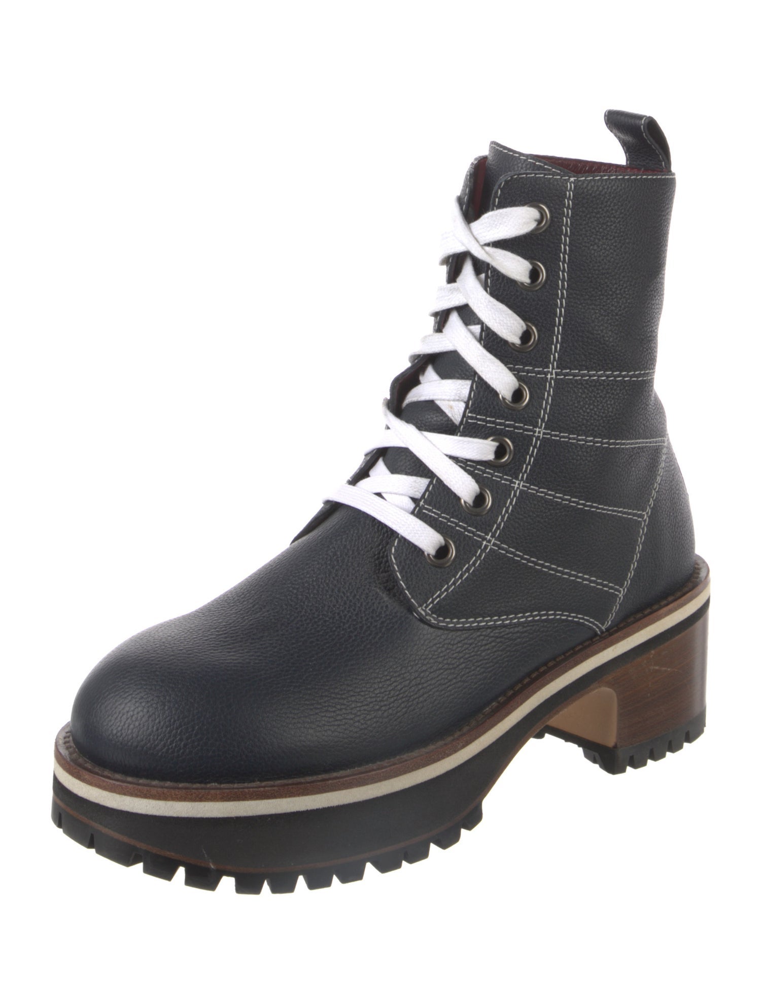 Sies Marjan Leather Combat Boots