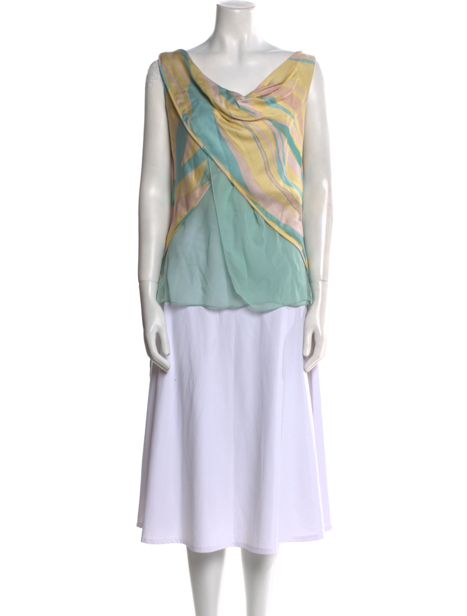 Sies Marjan Printed Cowl Neck Top w/ Tags