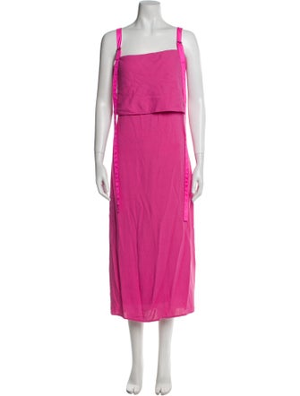 Sies Marjan Square Neckline Midi Length Dress