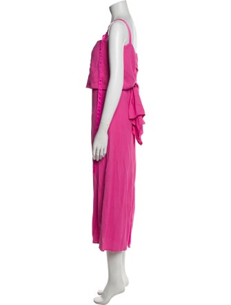 Sies Marjan Square Neckline Midi Length Dress