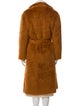 Sies Marjan Virgin Wool Faux Fur Coat
