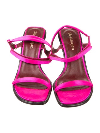 Sies Marjan Satin Slingback Sandals