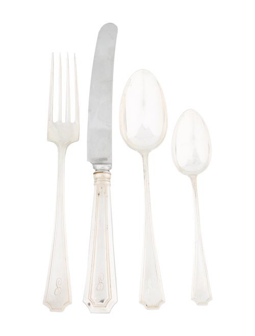 Sterling Silver 46-Piece Durgin Fairfax Flatware Service