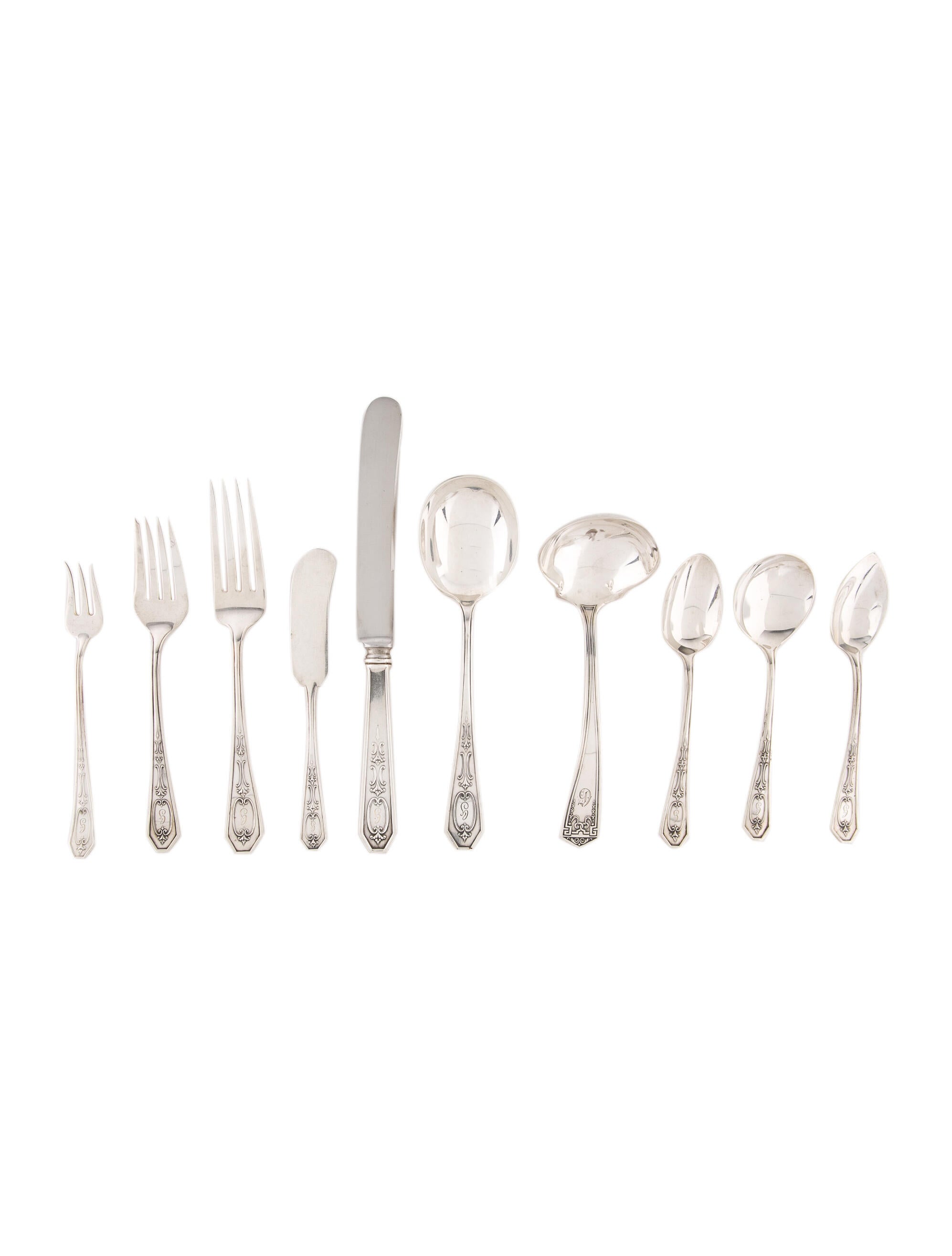 Sterling Silver 109Piece Frank Smith Vergennes Sterling Flatware Set