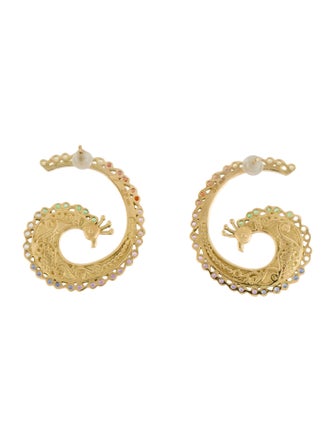 Silvia Furmanovich 18K Multistone Peack Drop Earrings