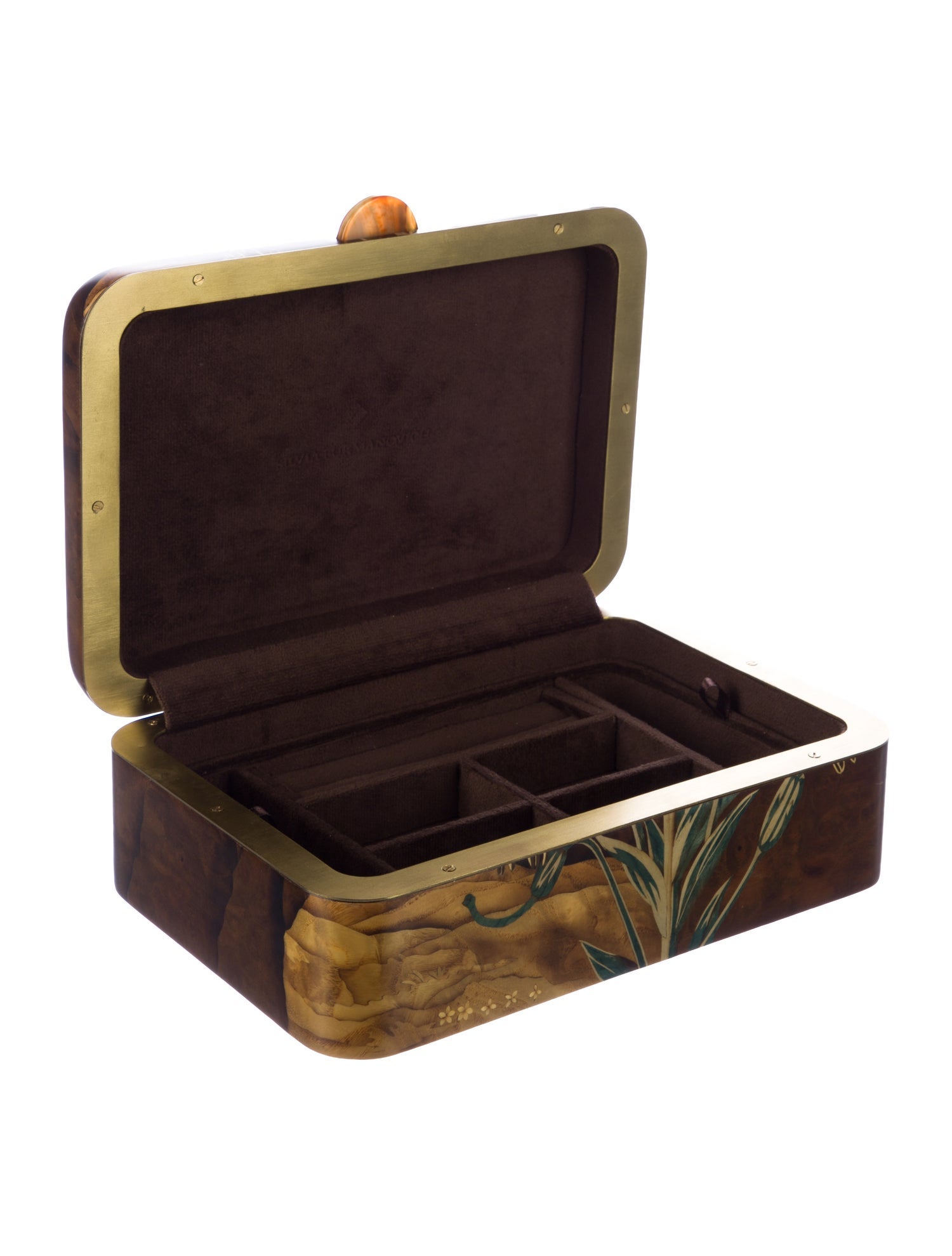 Silvia Furmanovich Marquetry Jewelry Box