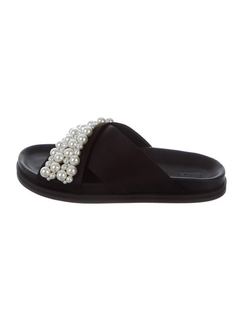Simone Rocha Crystal Embellishments Slides Black